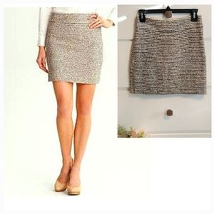 Banana Republic Size 0 Tweed Mini Lined Classic Skirt